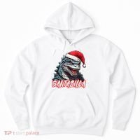 Santazilla Japanese Monster Kaiju Christmas Hoodie thumb 0