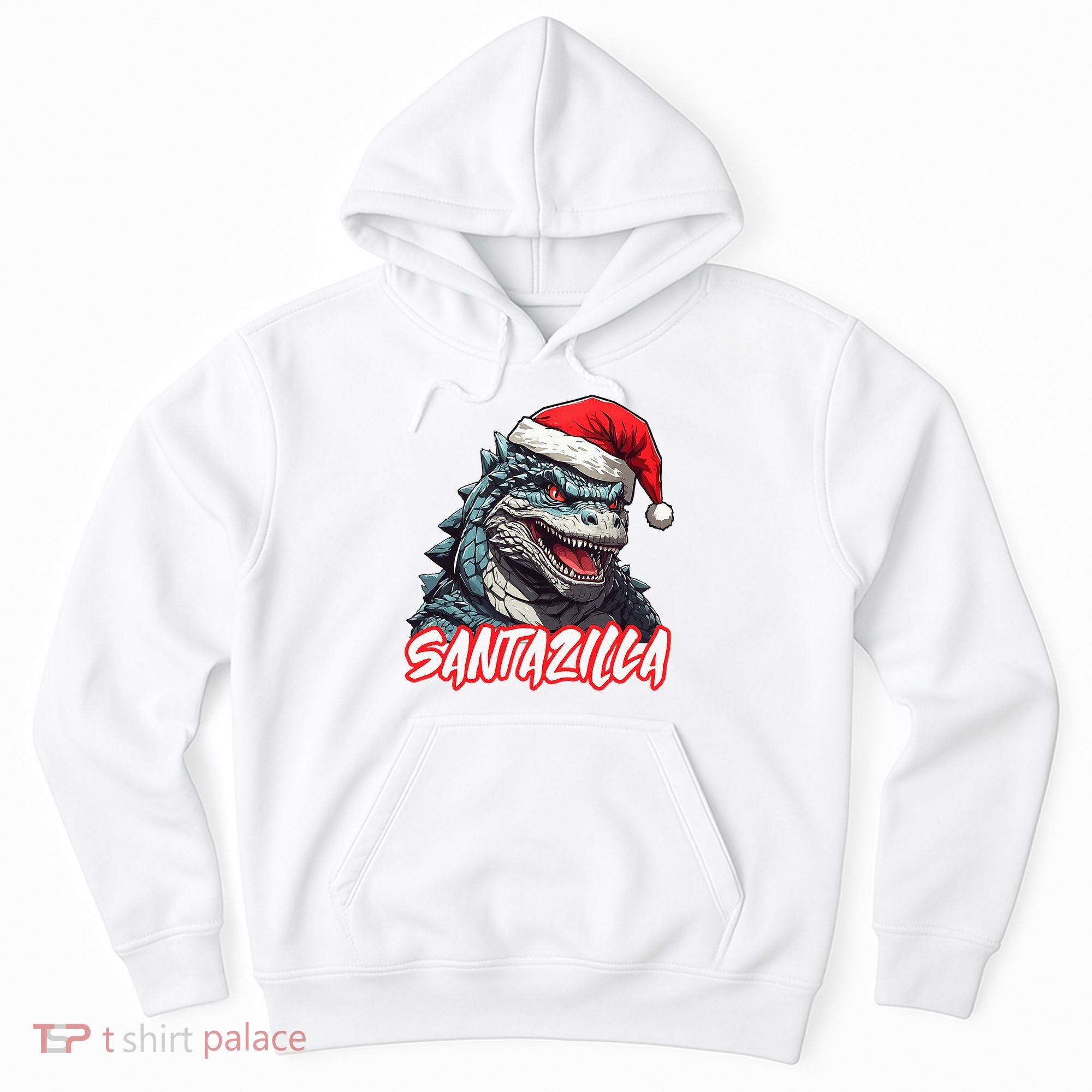 Santazilla Japanese Monster Kaiju Christmas Hoodie