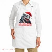 Santazilla Japanese Monster Kaiju Christmas Apron thumb 2