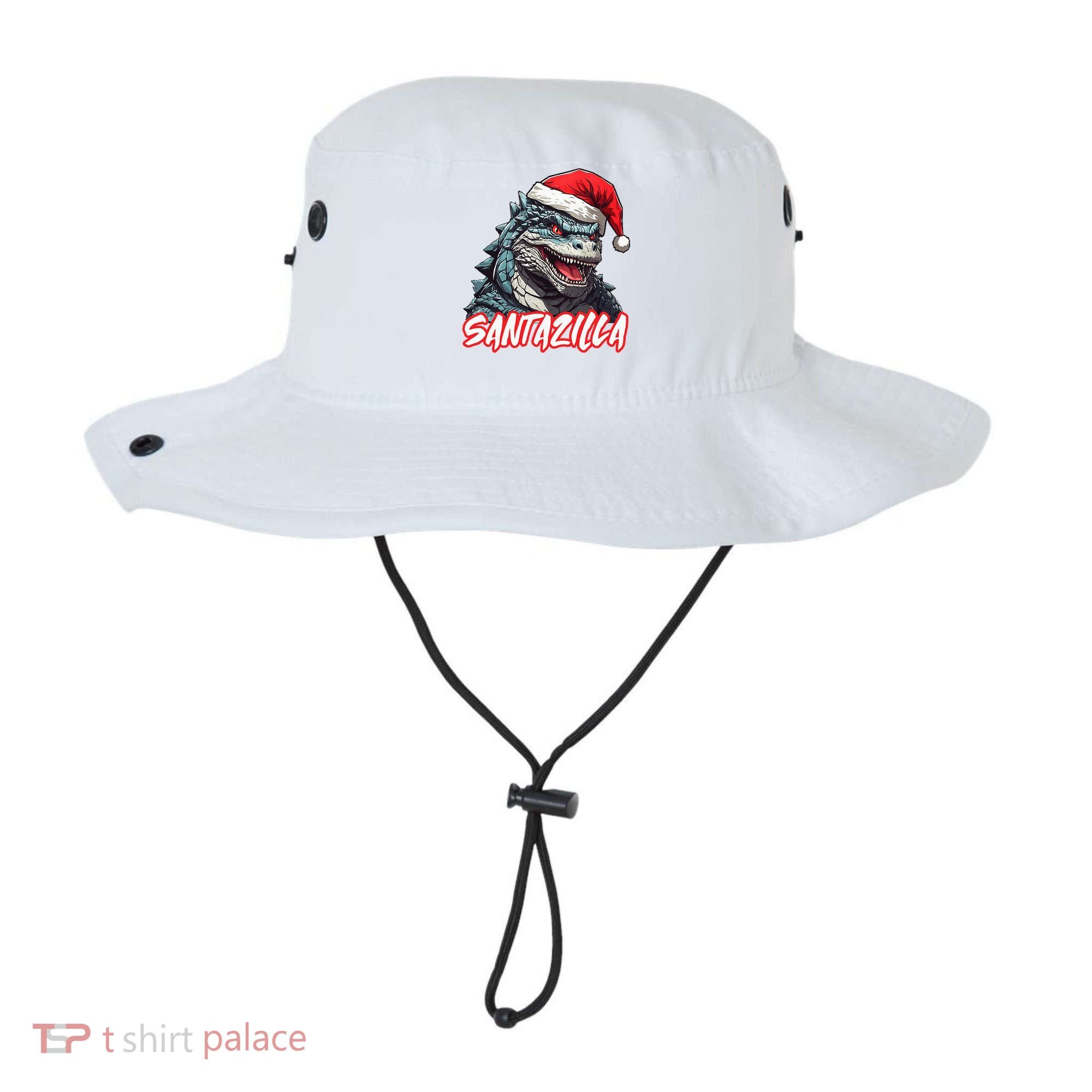 Santazilla Japanese Monster Kaiju Christmas Bucket Hat