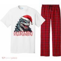 Santazilla Japanese Monster Kaiju Christmas Pajama Set thumb 0
