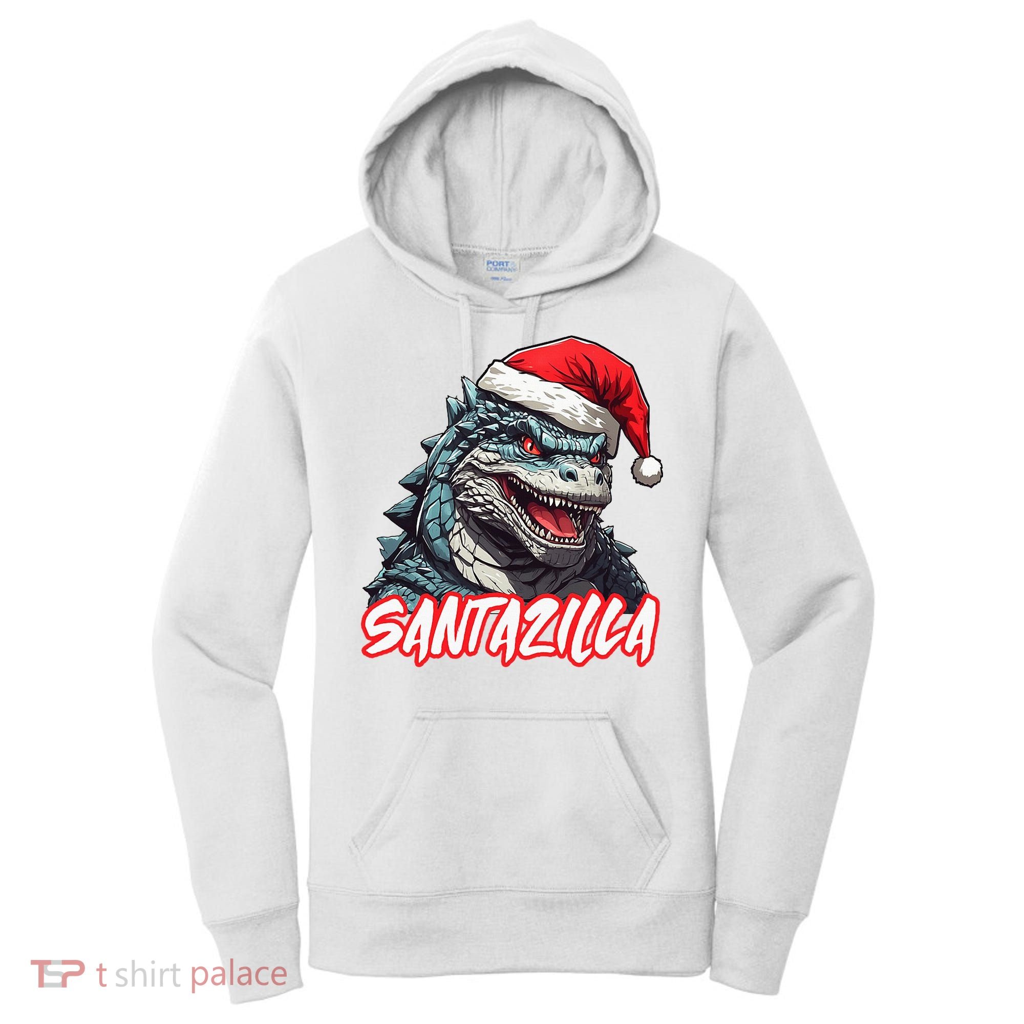 Santazilla Japanese Monster Kaiju Christmas Women's Hoodie