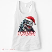 Santazilla Japanese Monster Kaiju Christmas Women's Tank Top thumb 0