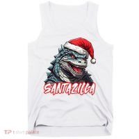 Santazilla Japanese Monster Kaiju Christmas Tank Top thumb 0