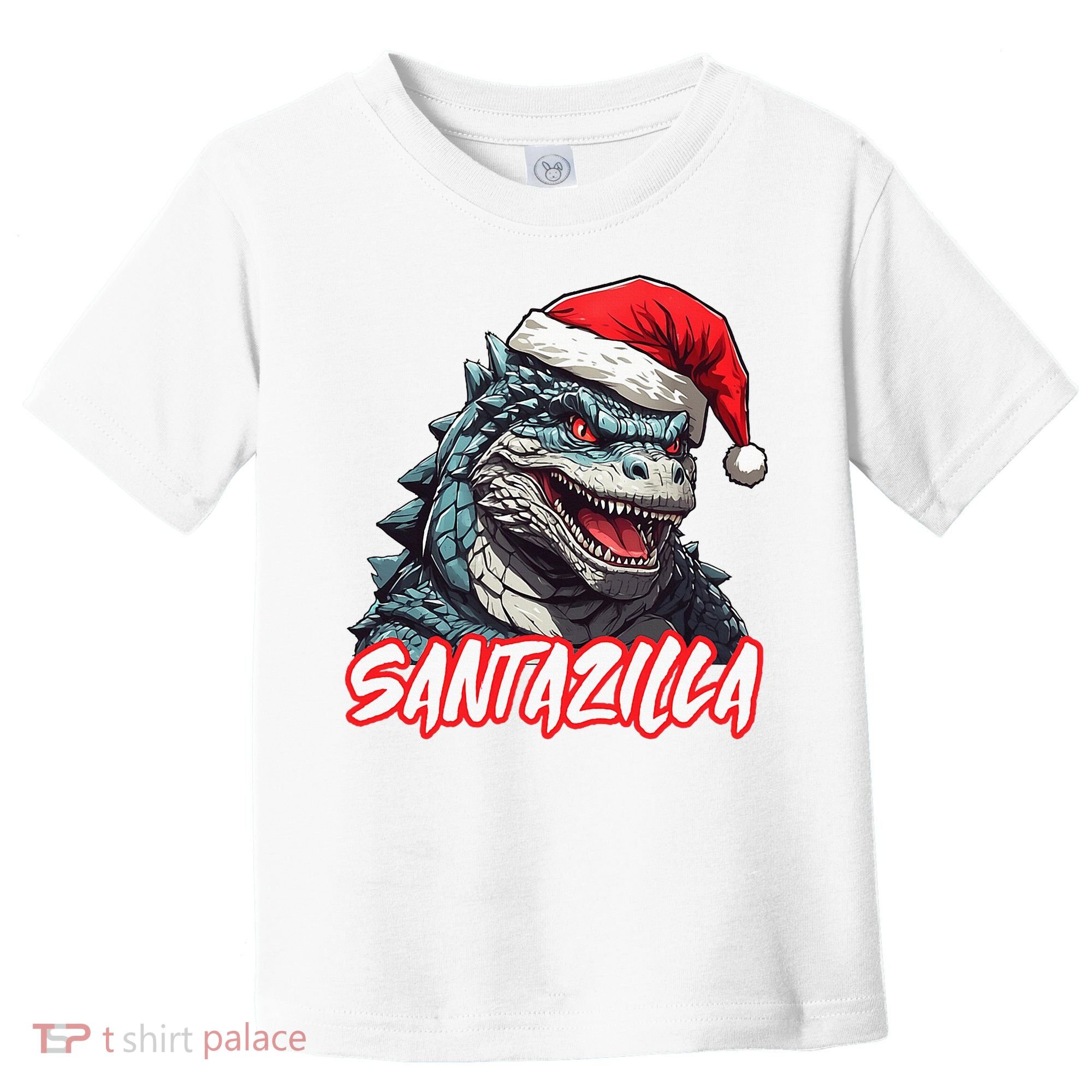 Santazilla Japanese Monster Kaiju Christmas Toddler T-Shirt