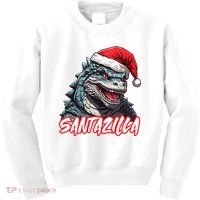 Santazilla Japanese Monster Kaiju Christmas Kids Sweatshirt thumb 0