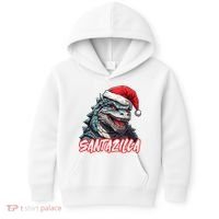 Santazilla Japanese Monster Kaiju Christmas Kids Hoodie thumb 0