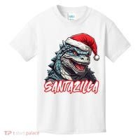 Santazilla Japanese Monster Kaiju Christmas Kids T-Shirt thumb 0