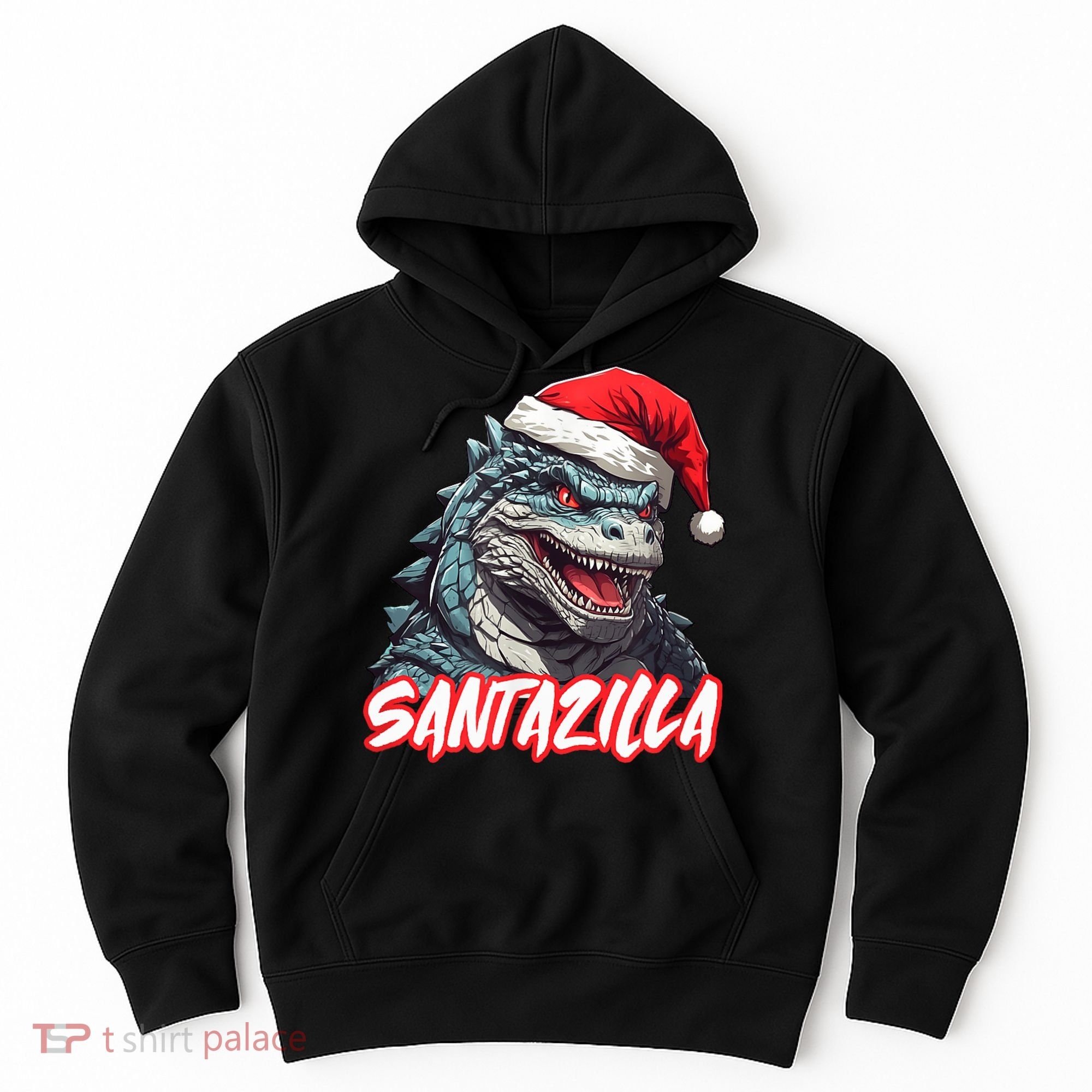 Santazilla Japanese Monster Kaiju Christmas Hoodie
