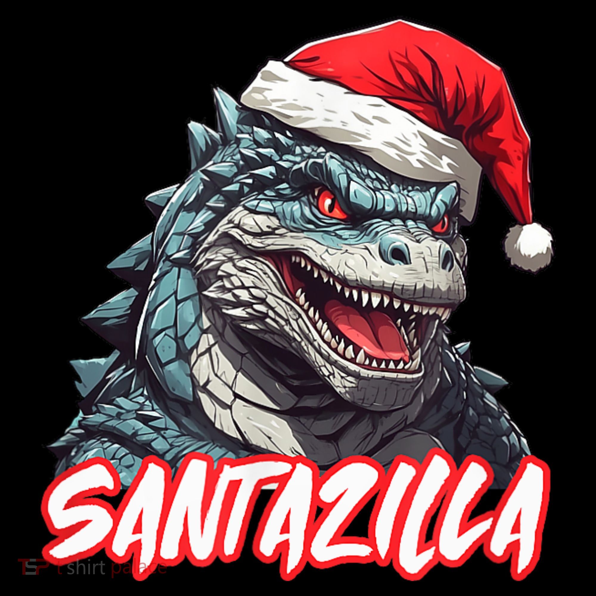 Santazilla Japanese Monster Kaiju Christmas Women's Hoodie