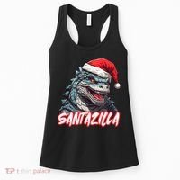 Santazilla Japanese Monster Kaiju Christmas Women's Tank Top thumb 0