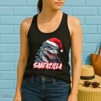 Santazilla Japanese Monster Kaiju Christmas Women's Tank Top thumb 2