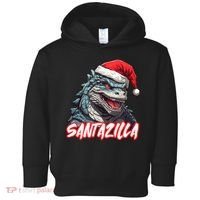 Santazilla Japanese Monster Kaiju Christmas Toddler Hoodie thumb 0