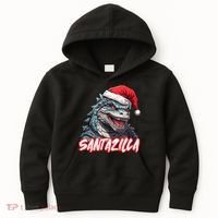 Santazilla Japanese Monster Kaiju Christmas Kids Hoodie thumb 0