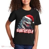 Santazilla Japanese Monster Kaiju Christmas Kids T-Shirt thumb 2