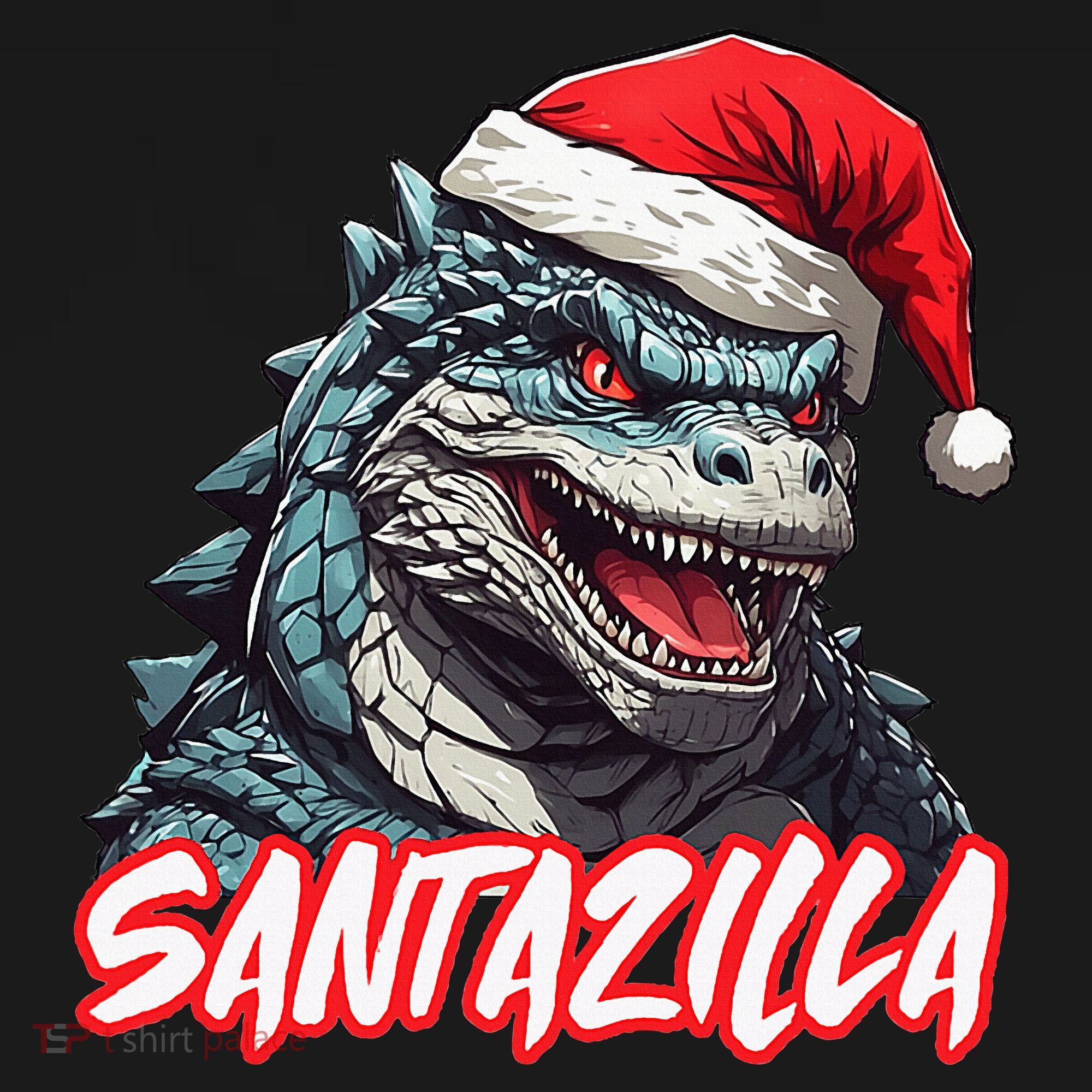 Santazilla Japanese Monster Kaiju Christmas Women's Hoodie