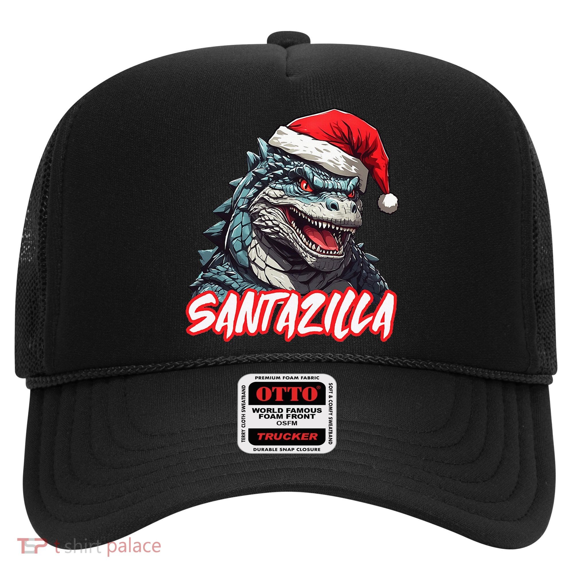 Santazilla Japanese Monster Kaiju Christmas Hat