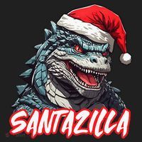 Santazilla Japanese Monster Kaiju Christmas Hat thumb 2
