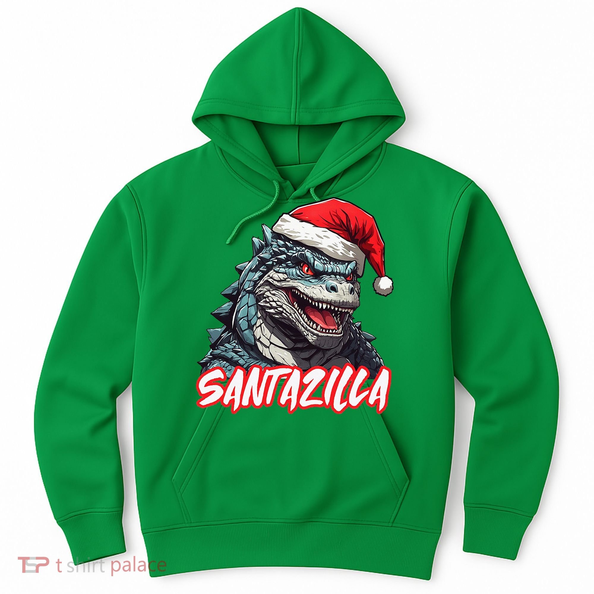 Santazilla Japanese Monster Kaiju Christmas Hoodie