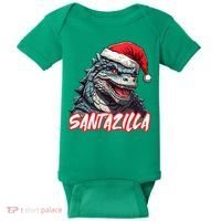 Santazilla Japanese Monster Kaiju Christmas Baby Bodysuit thumb 0