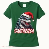Santazilla Japanese Monster Kaiju Christmas Women's T-Shirt thumb 0