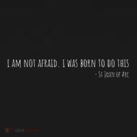 St Joan Of Arc IM Not Afraid. I Was Born To Do This Saint Women's Hoodie thumb 2