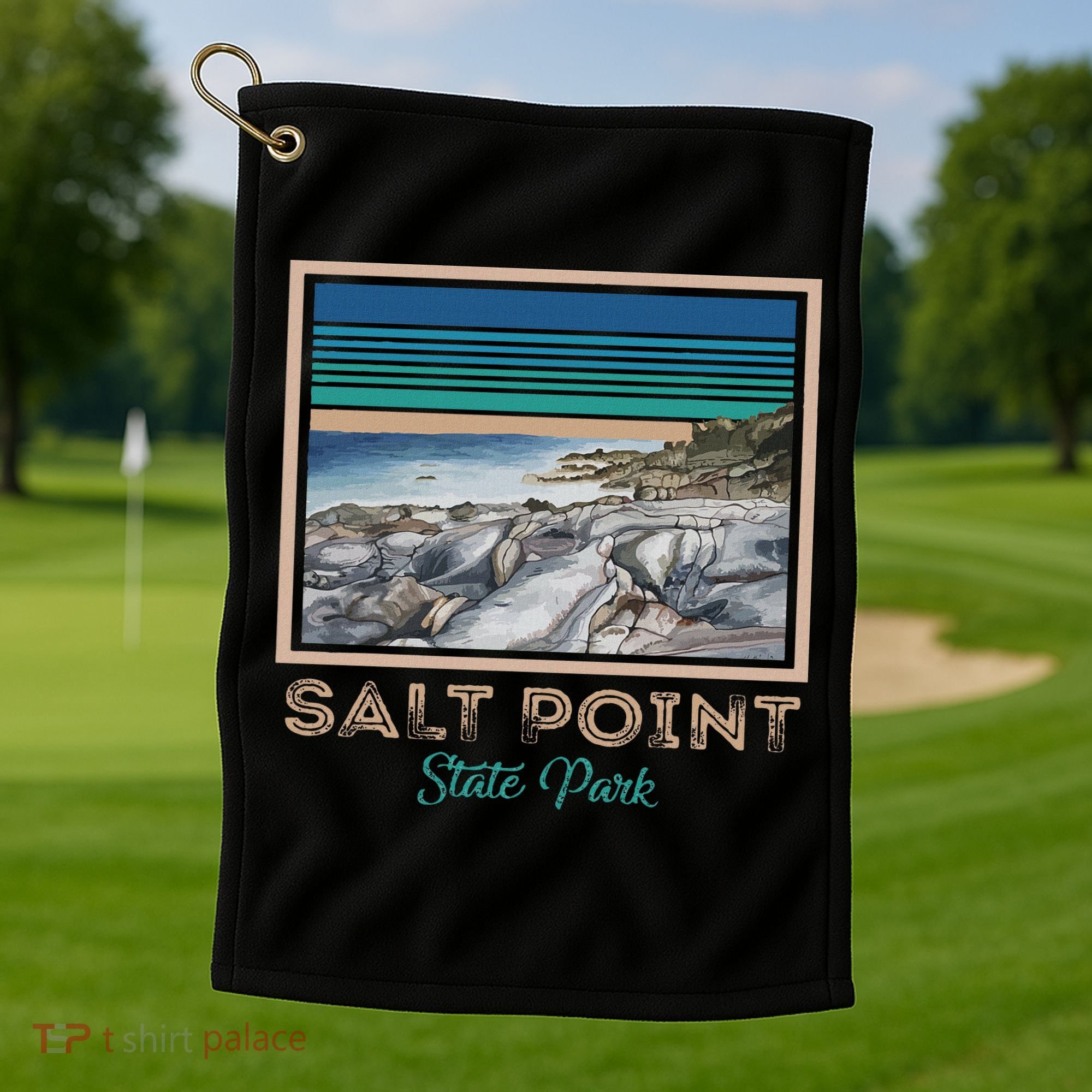 San Juan Puerto Rico Sea Turtle Golf Towel