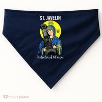 St. Javelin Protector Of Ukraine Support Stand With Ukraine USA-Made Doggie Bandana thumb 0