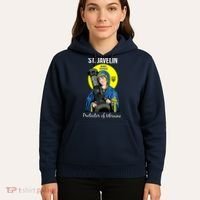 St. Javelin Protector Of Ukraine Support Stand With Ukraine Hoodie thumb 5