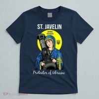St. Javelin Protector Of Ukraine Support Stand With Ukraine T-Shirt thumb 5
