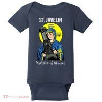 St. Javelin Protector Of Ukraine Support Stand With Ukraine Baby Bodysuit thumb 0