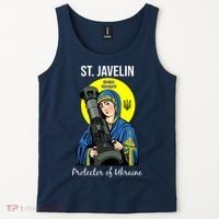 St. Javelin Protector Of Ukraine Support Stand With Ukraine Tank Top thumb 2
