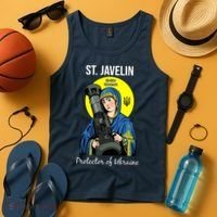 St. Javelin Protector Of Ukraine Support Stand With Ukraine Tank Top thumb 4