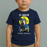 St. Javelin Protector Of Ukraine Support Stand With Ukraine Toddler T-Shirt thumb 2