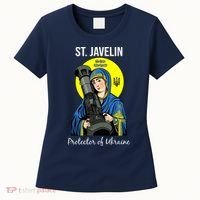 St. Javelin Protector Of Ukraine Support Stand With Ukraine Women's T-Shirt thumb 0