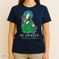 St. Javelin Protector Of Ukraine T-Shirt thumb 4