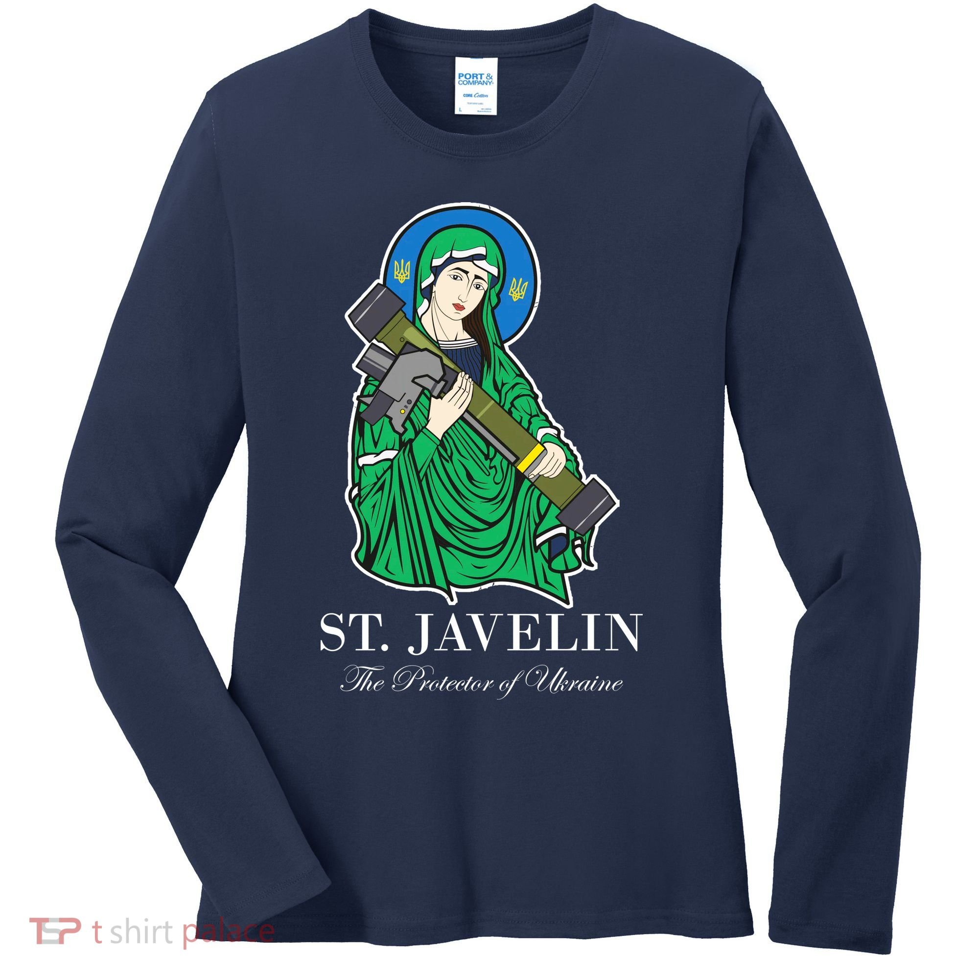 St. Javelin Protector Of Ukraine Women's Long Sleeve Shirt