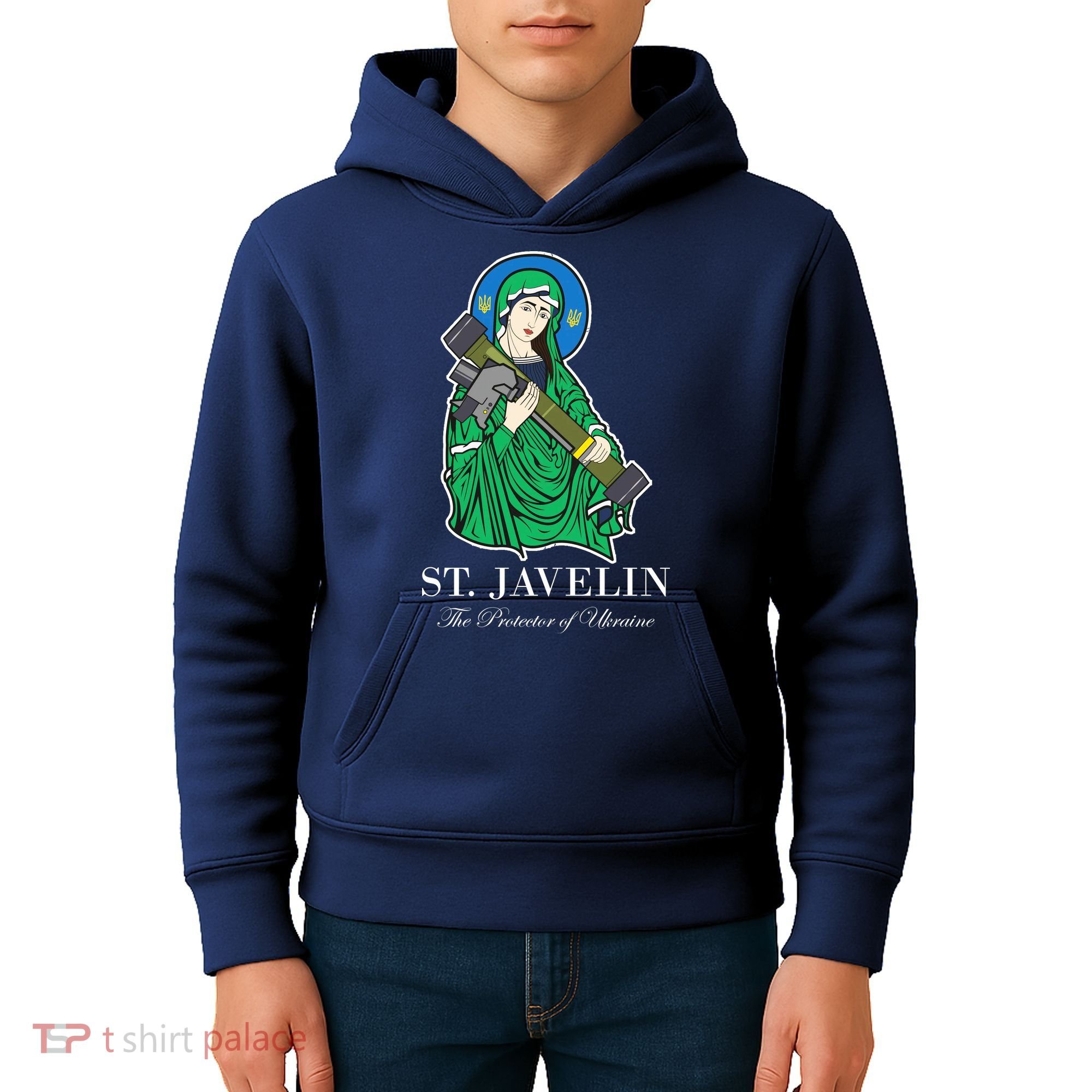 St. Javelin Protector Of Ukraine Kids Hoodie