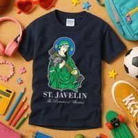St. Javelin Protector Of Ukraine Kids T-Shirt thumb 3
