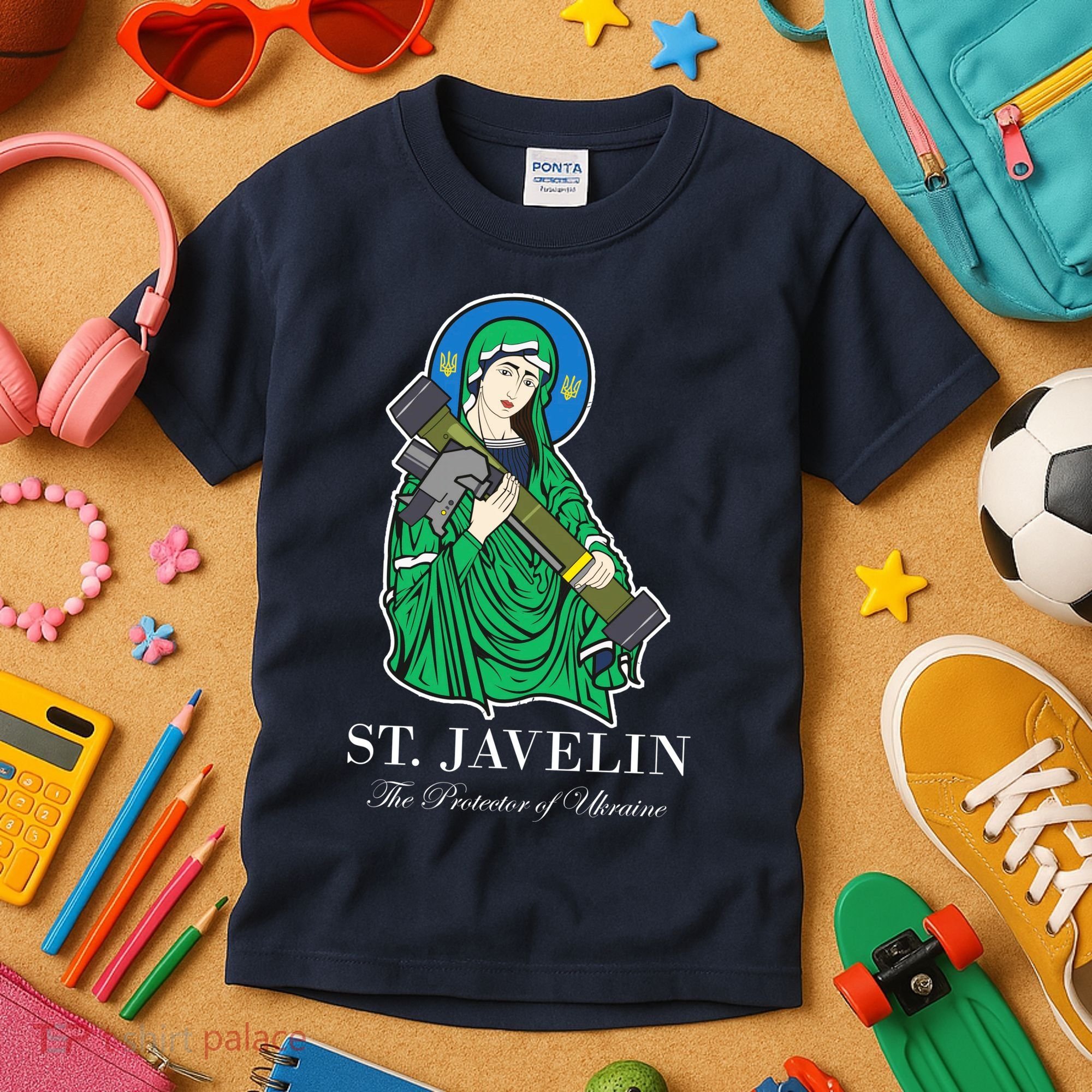 St. Javelin Protector Of Ukraine Kids T-Shirt