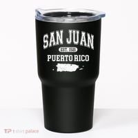 San Juan Puerto Rico Est 1521 Varsity Tumbler thumb 0