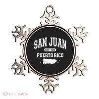 San Juan Puerto Rico Est 1521 Varsity Ornament thumb 0