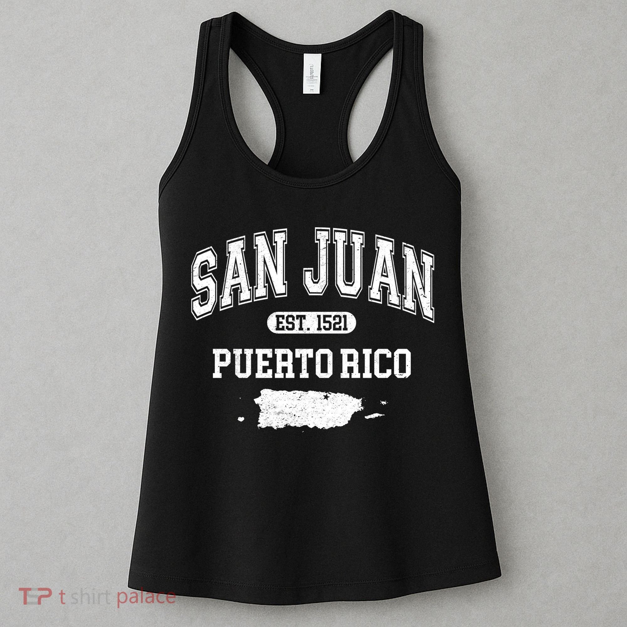 San Juan Puerto Rico Est 1521 Varsity Women's Tank Top