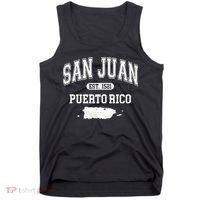San Juan Puerto Rico Est 1521 Varsity Tank Top thumb 0