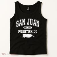San Juan Puerto Rico Est 1521 Varsity Tank Top thumb 2