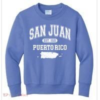 San Juan Puerto Rico Est 1521 Varsity Kids Sweatshirt thumb 0
