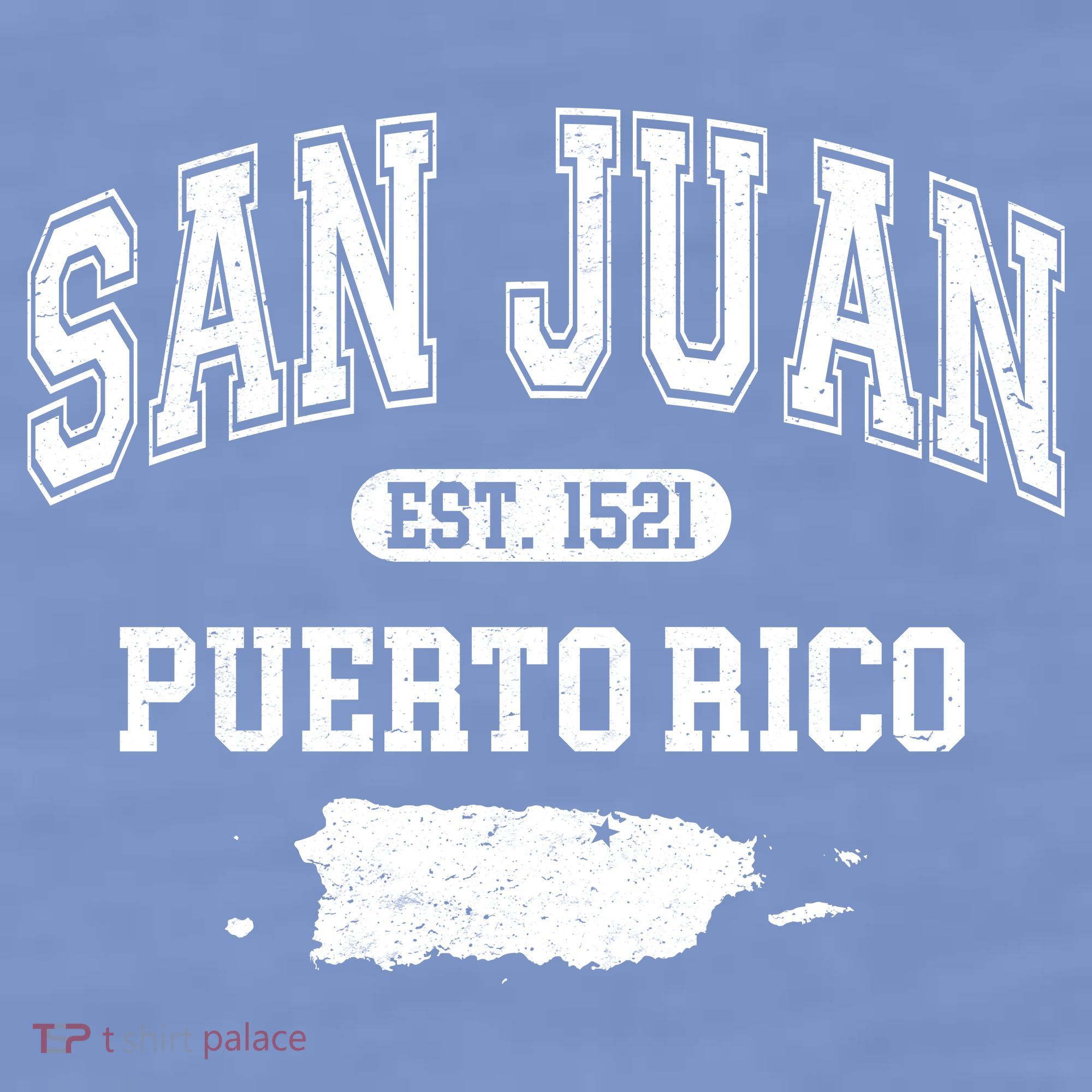 San Juan Puerto Rico Est 1521 Varsity Kids Sweatshirt