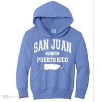San Juan Puerto Rico Est 1521 Varsity Kids Hoodie thumb 0