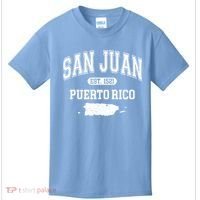 San Juan Puerto Rico Est 1521 Varsity Kids T-Shirt thumb 0