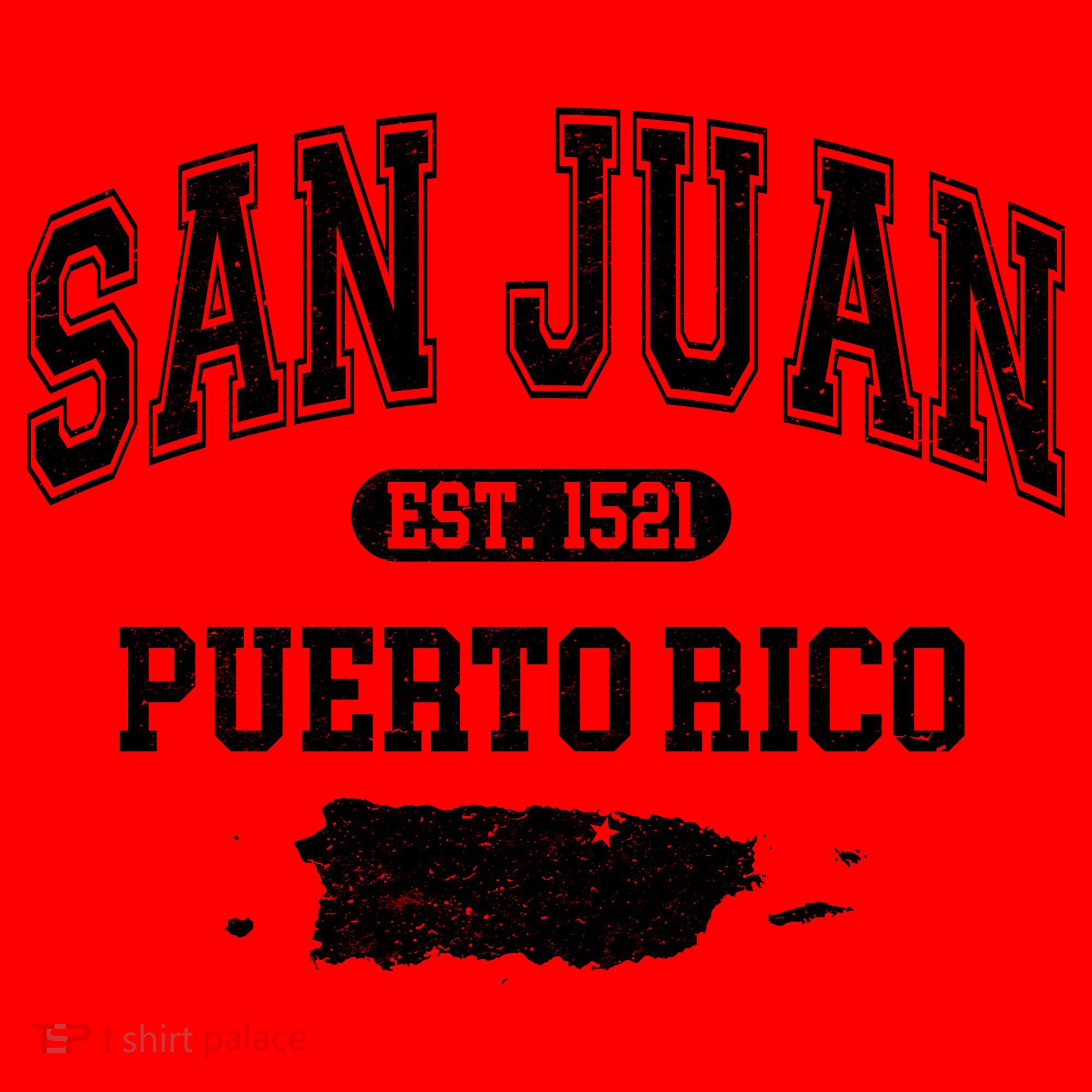 San Juan Puerto Rico Est 1521 Varsity Santa Hat